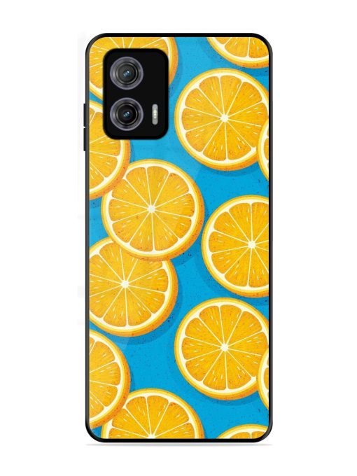 Citrus Symphony Glossy Soft Edge Case for Motorola Moto G73 (5G) Chachhi