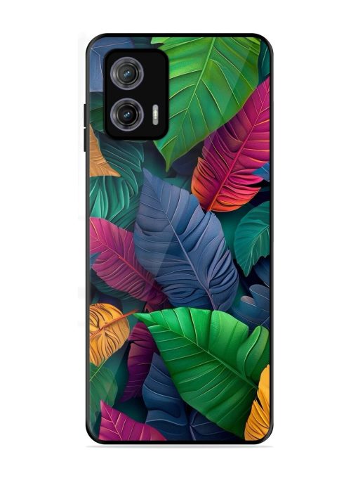 Tropical Tapestry Glossy Soft Edge Case for Motorola Moto G73 (5G) Chachhi