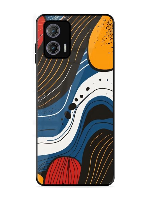 Abstract Expression Glossy Soft Edge Case for Motorola Moto G73 (5G) Chachhi