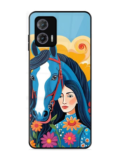 Equine Enchantment Glossy Soft Edge Case for Motorola Moto G73 (5G) Chachhi