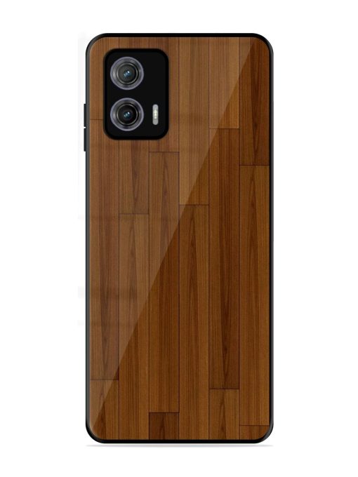 Warm Woodgrain Glossy Soft Edge Case for Motorola Moto G73 (5G) Chachhi