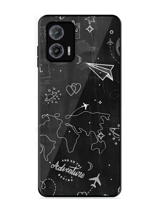 Wanderlust Sketchbook Glossy Soft Edge Case for Motorola Moto G73 (5G) Chachhi