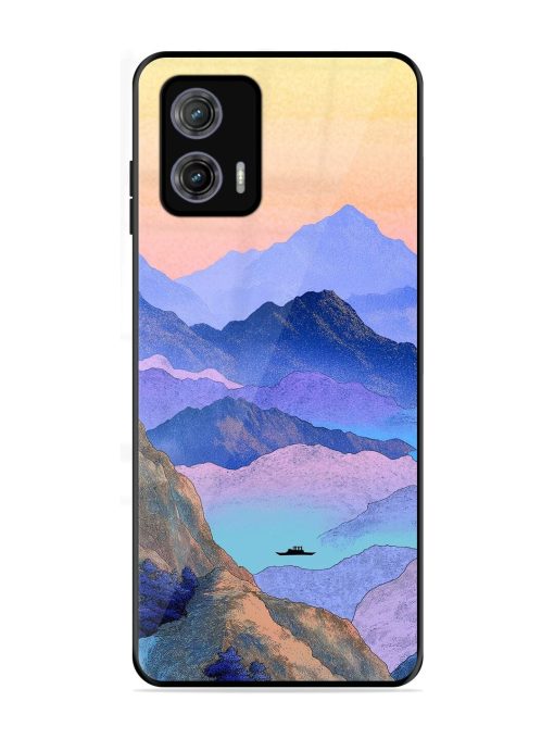 Mountain Mist Glossy Soft Edge Case for Motorola Moto G73 (5G) Chachhi