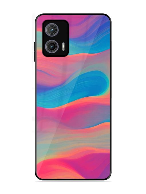 Wavy Wonder Glossy Soft Edge Case for Motorola Moto G73 (5G) Chachhi