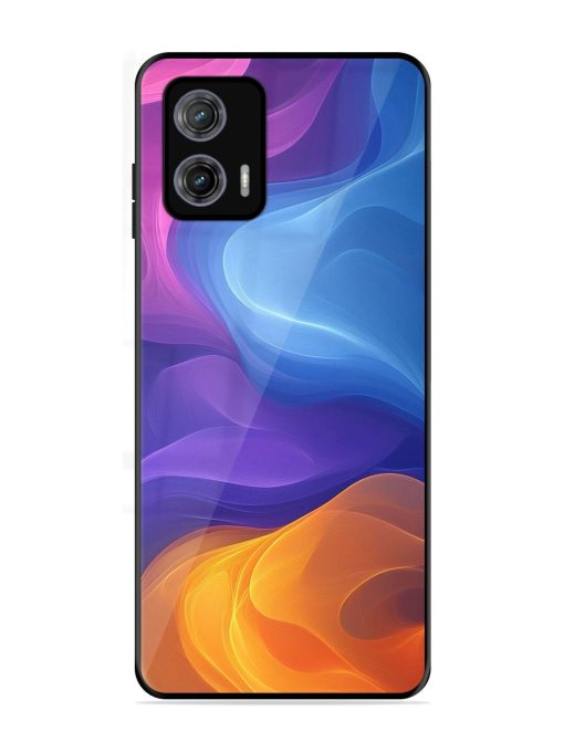 Cosmic Currents Glossy Soft Edge Case for Motorola Moto G73 (5G) Chachhi