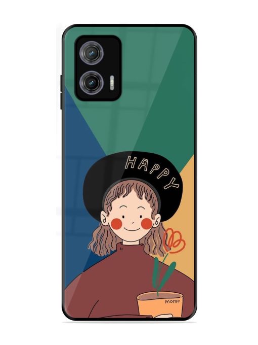 Happy Momo Glossy Soft Edge Case for Motorola Moto G73 (5G) Chachhi