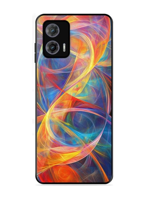 Cosmic Currents Glossy Soft Edge Case for Motorola Moto G73 (5G) Chachhi