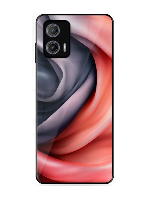 Swirling Silk Glossy Soft Edge Case for Motorola Moto G73 (5G) Chachhi