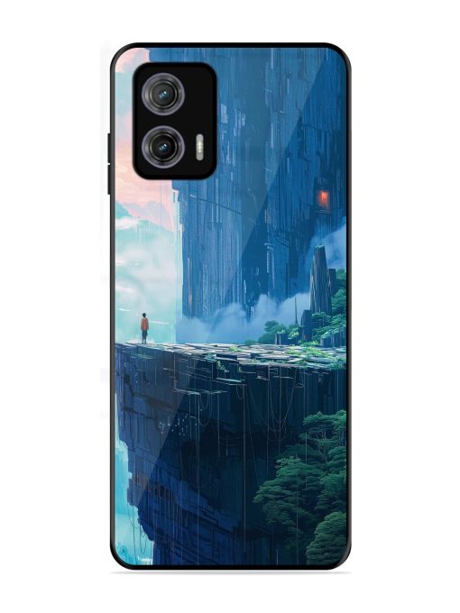 Solitude In The Sky Glossy Soft Edge Case for Motorola Moto G73 (5G) Chachhi