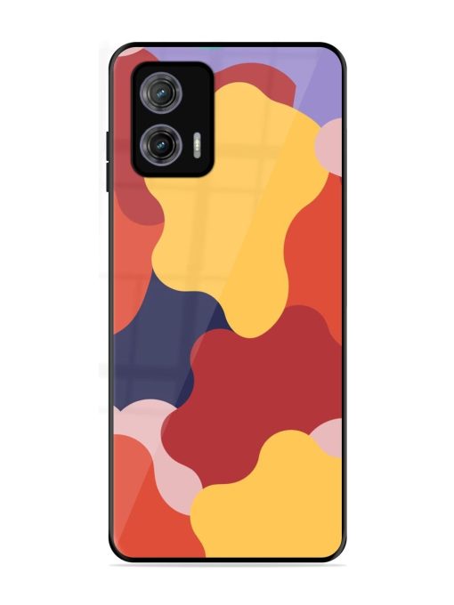 Gooey Color Chaos Glossy Soft Edge Case for Motorola Moto G73 (5G) Chachhi