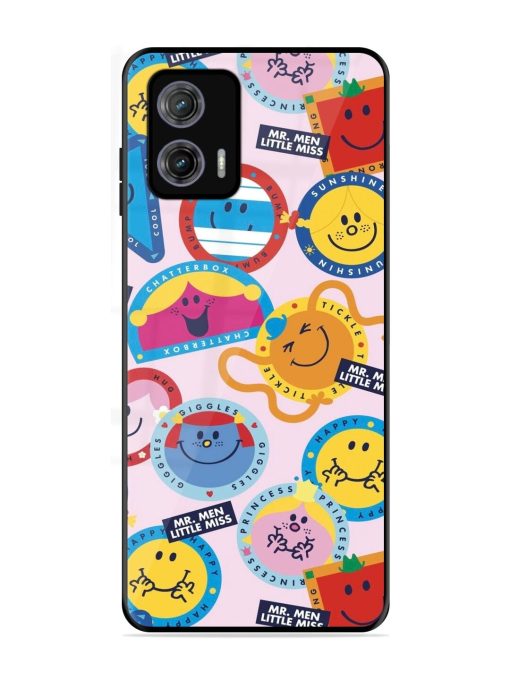 Whimsical Mr. Men & Little Miss Glossy Soft Edge Case for Motorola Moto G73 (5G) Chachhi