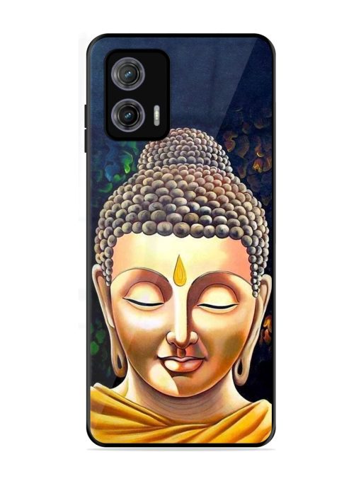 Buddha Face Glossy Soft Edge Case for Motorola Moto G73 (5G) Chachhi