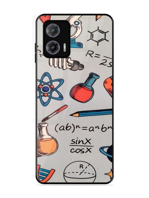 Science Doodle Delight Glossy Soft Edge Case for Motorola Moto G73 (5G)