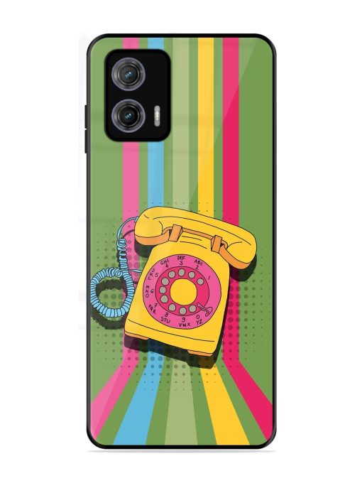 Retro Dialer Glossy Soft Edge Case for Motorola Moto G73 (5G) Chachhi