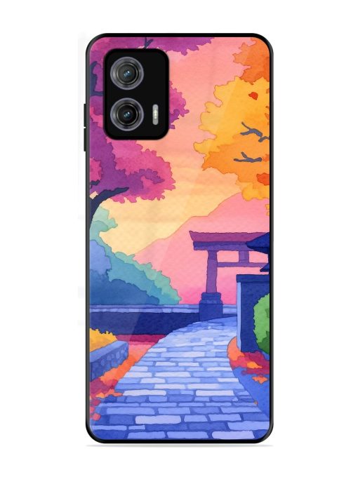 Autumnal Serenity Glossy Soft Edge Case for Motorola Moto G73 (5G) Chachhi