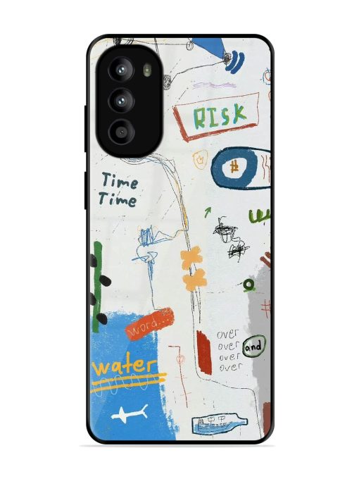 Mind Map Madness Glossy Soft Edge Case for Motorola Moto G82 (5G)