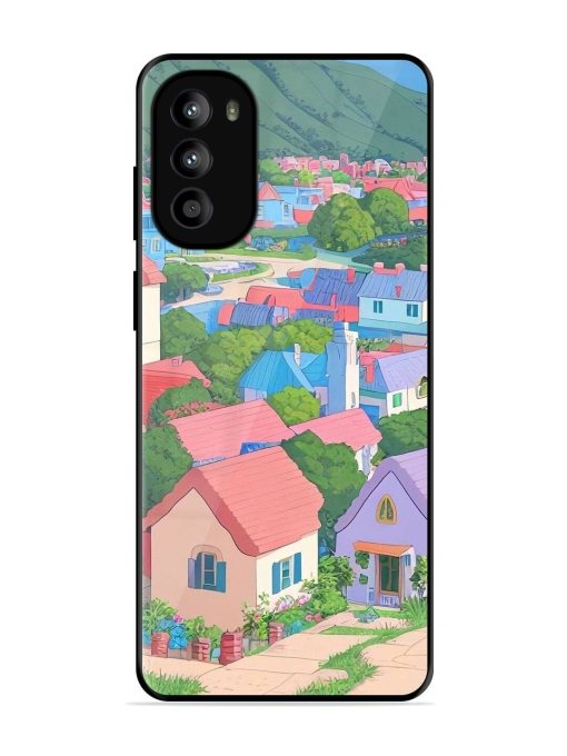 Pastel Paradise Glossy Soft Edge Case for Motorola Moto G82 (5G) Chachhi