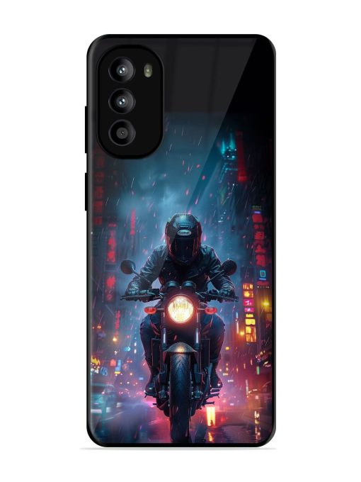 Neon Nights Glossy Soft Edge Case for Motorola Moto G82 (5G)