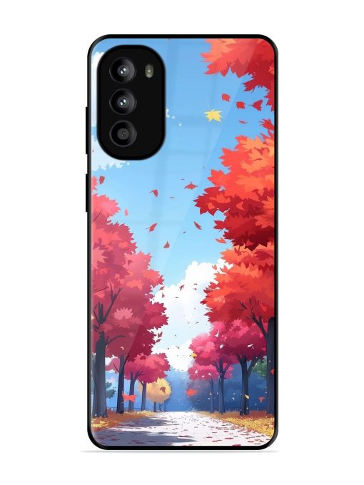 Autumn'S Embrace Glossy Soft Edge Case for Motorola Moto G82 (5G) Chachhi