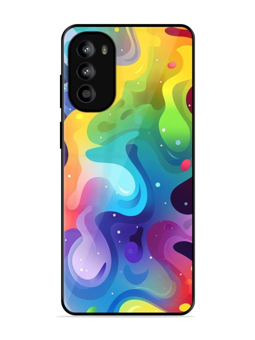 Rainbow River Glossy Soft Edge Case for Motorola Moto G82 (5G) Chachhi