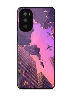 Urban Twilight Glossy Soft Edge Case for Motorola Moto G82 (5G)