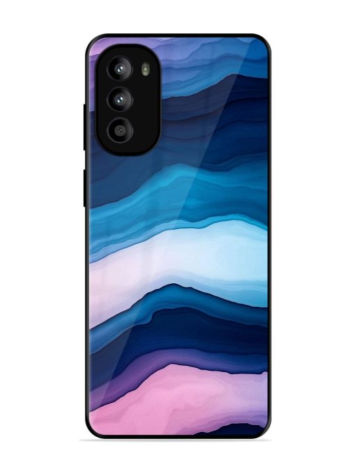 Oceanic Layers Glossy Soft Edge Case for Motorola Moto G82 (5G)