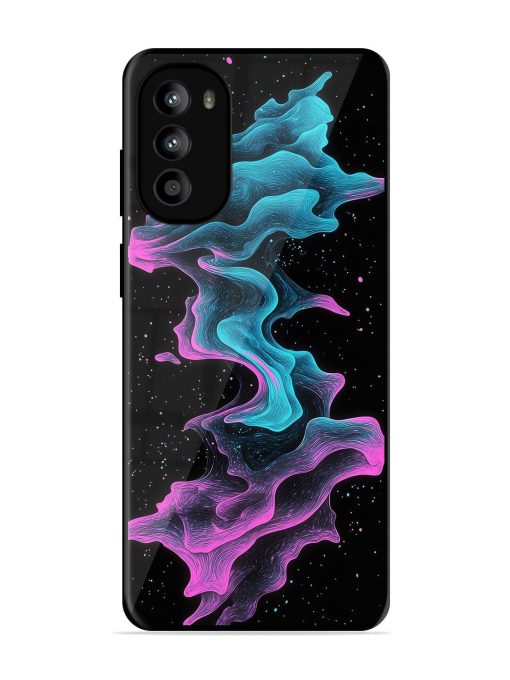 Cosmic Currents Glossy Soft Edge Case for Motorola Moto G82 (5G) Chachhi