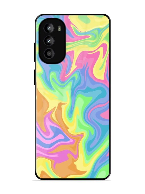 Whimsical Swirl Glossy Soft Edge Case for Motorola Moto G82 (5G)