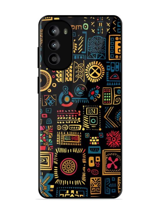 Tribal Tapestry Glossy Soft Edge Case for Motorola Moto G82 (5G)