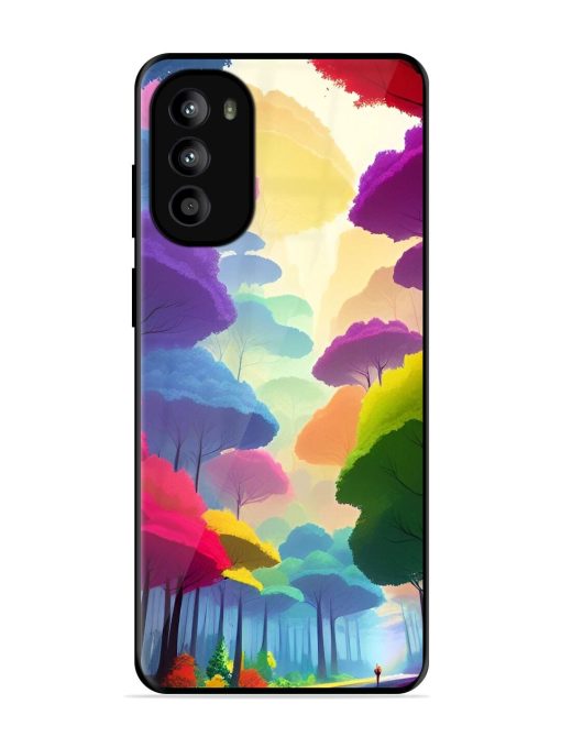 Rainbow Road Glossy Soft Edge Case for Motorola Moto G82 (5G)