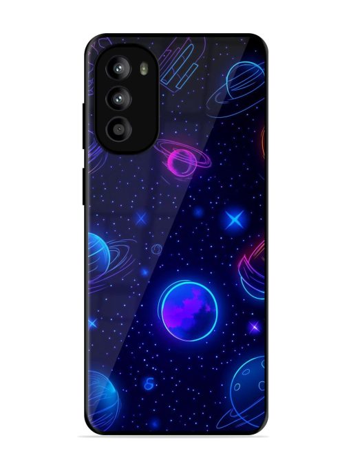 Neon Cosmos Glossy Soft Edge Case for Motorola Moto G82 (5G)