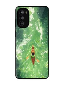 Solitude On The River Glossy Soft Edge Case for Motorola Moto G82 (5G)
