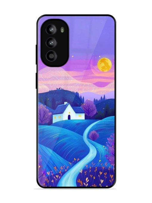 Moonlit Meadow Glossy Soft Edge Case for Motorola Moto G82 (5G)