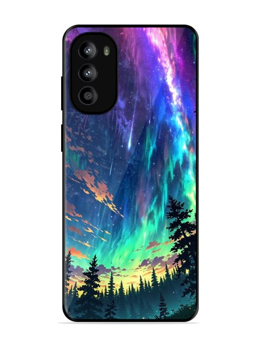 Cosmic Canvas Glossy Soft Edge Case for Motorola Moto G82 (5G) Chachhi