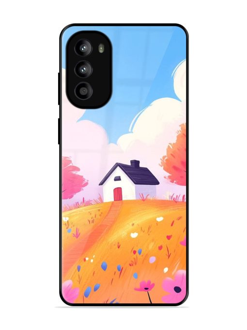 Hilltop Haven Glossy Soft Edge Case for Motorola Moto G82 (5G) Chachhi