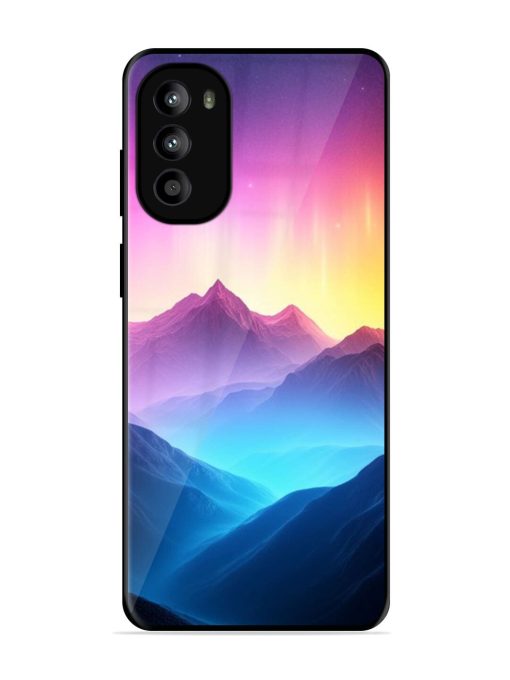 Cosmic Mountains Glossy Soft Edge Case for Motorola Moto G82 (5G) Chachhi