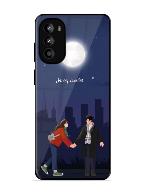 Moonlight Proposal Glossy Soft Edge Case for Motorola Moto G82 (5G)