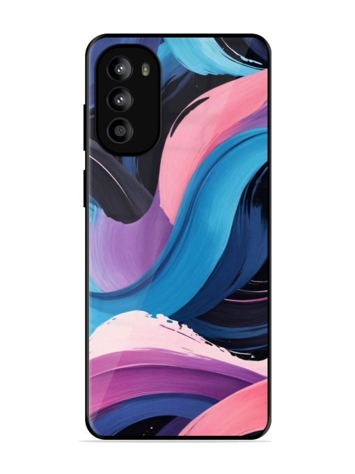 Whimsical Waves Glossy Soft Edge Case for Motorola Moto G82 (5G) Chachhi