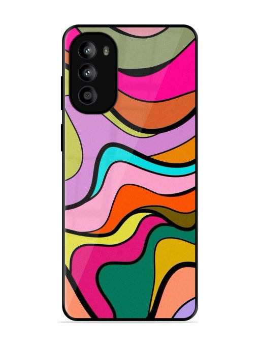 Wavy Wonder Glossy Soft Edge Case for Motorola Moto G82 (5G) Chachhi