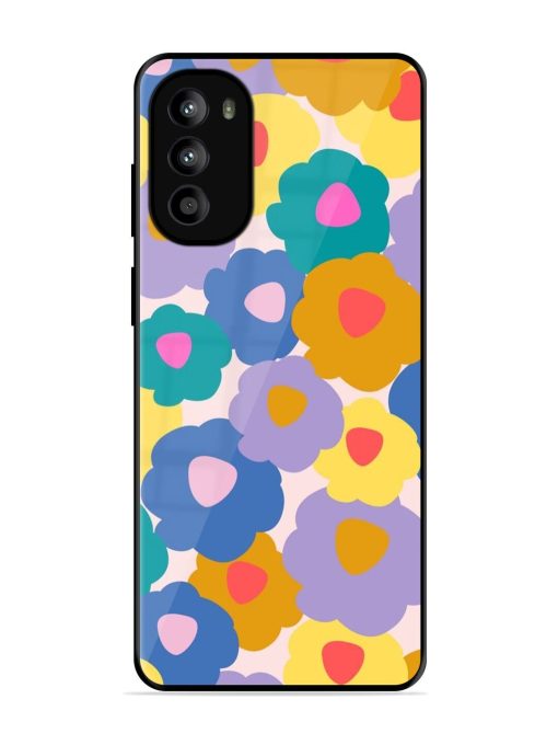 Flower Power Glossy Soft Edge Case for Motorola Moto G82 (5G) Chachhi