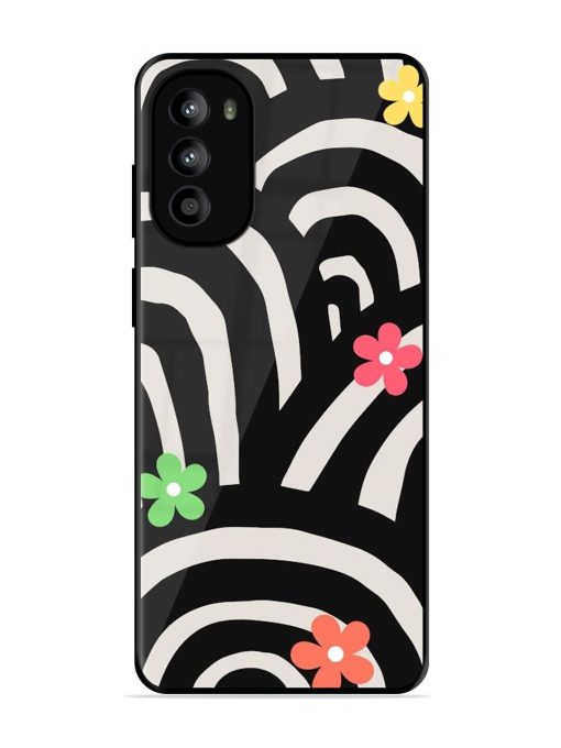 Rainbow Arcs Glossy Soft Edge Case for Motorola Moto G82 (5G)