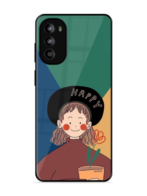 Happy Momo Glossy Soft Edge Case for Motorola Moto G82 (5G) Chachhi