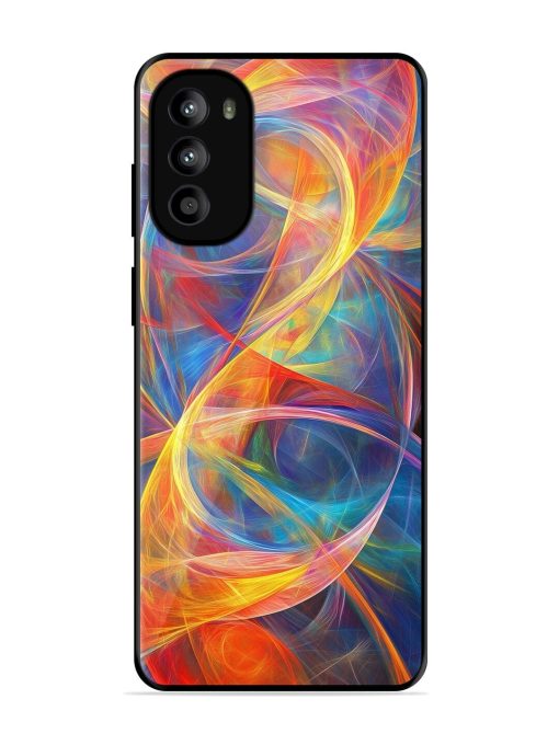 Cosmic Currents Glossy Soft Edge Case for Motorola Moto G82 (5G) Chachhi