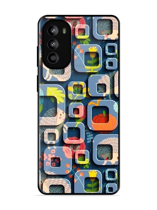 Hedgehog Hideout Glossy Soft Edge Case for Motorola Moto G82 (5G)