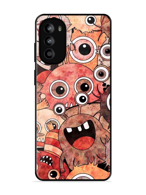 Monster Mash Glossy Soft Edge Case for Motorola Moto G82 (5G) Chachhi