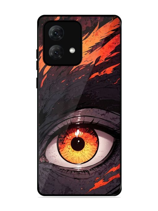 Inferno Gaze Glossy Soft Edge Case for Motorola Moto G84 (5G) Chachhi