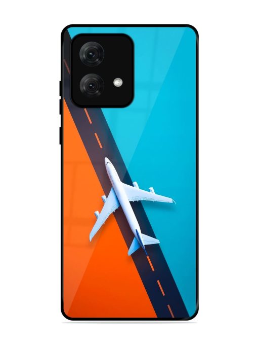 Skyward Bound Glossy Soft Edge Case for Motorola Moto G84 (5G) Chachhi