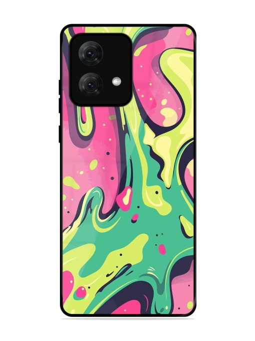 Gooey Grooves Glossy Soft Edge Case for Motorola Moto G84 (5G) Chachhi