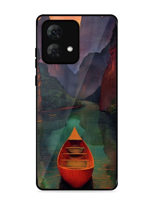 Serene Passage Glossy Soft Edge Case for Motorola Moto G84 (5G) Chachhi