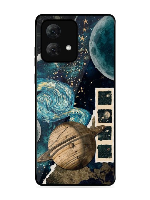 Celestial Tapestry Glossy Soft Edge Case for Motorola Moto G84 (5G) Chachhi